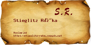 Stieglitz Réka névjegykártya